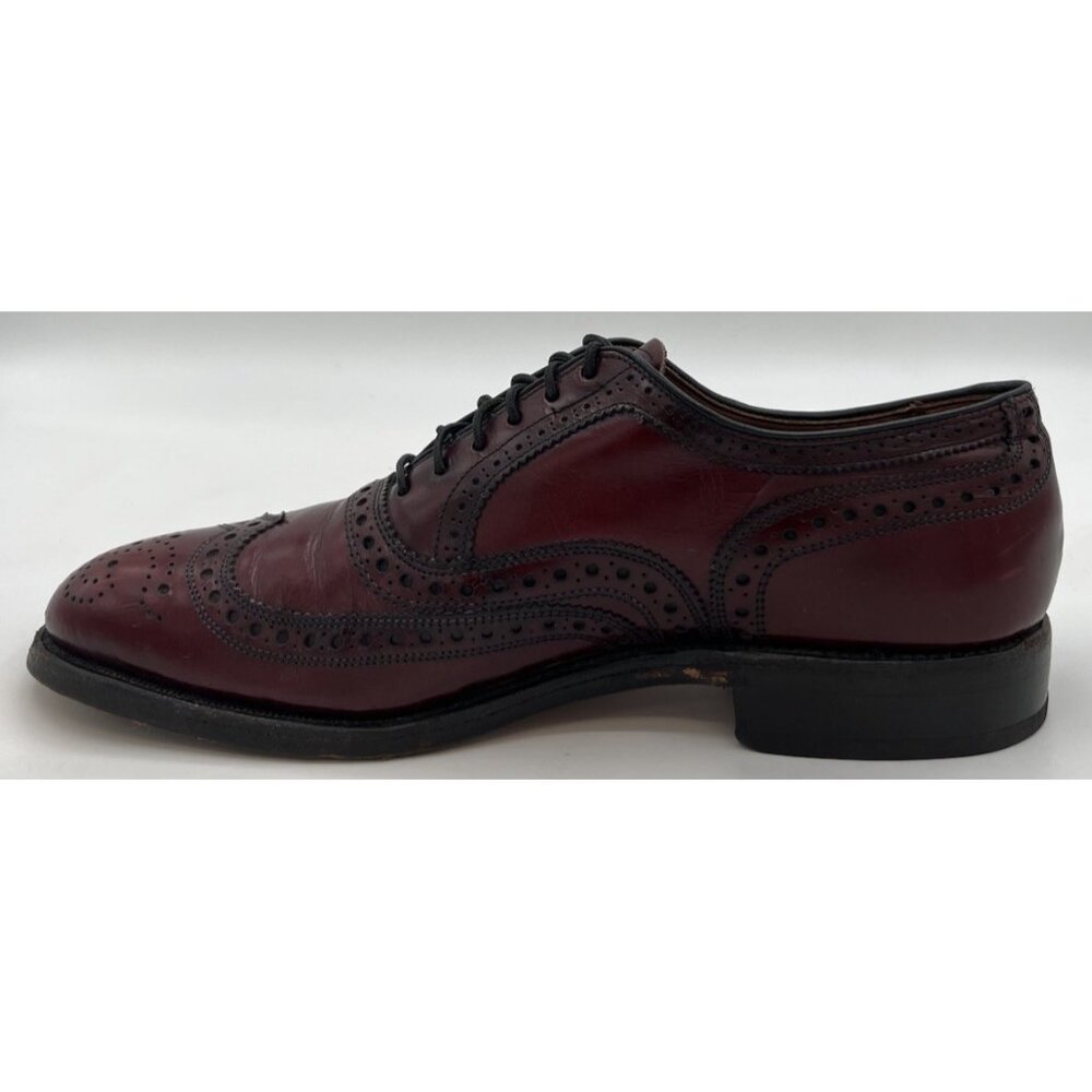 Allen Edmonds MCALLISTER Wing-Tip Burgundy Oxblood Leather Oxfords Men’s Size 6C - Picture 8 of 12